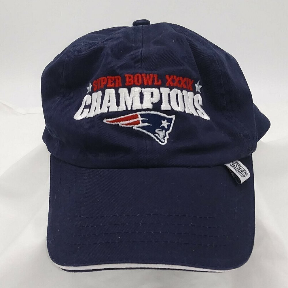Super Bowl XXXIX Patriots Hat Cap Navy
